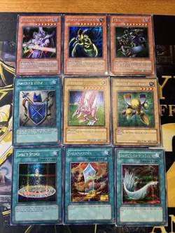 Vintage Yugioh Card Holo Collection 9 Cards #49 Prismatic Secret Rares - Image 1