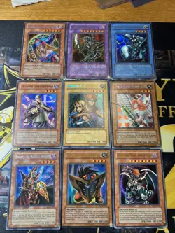 Vintage Yugioh Card Holo Collection 9 Cards #7 MFC LOD MC2 DB1 LON - Image 1