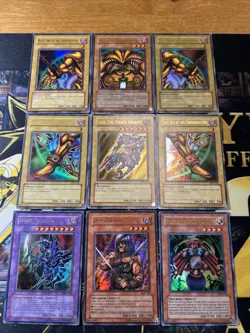 Vintage Yugioh Card Holo Collection 9 Cards #32 ULTRA RARES LOB EXODIA SET - Image 1