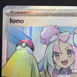 Pokemon TCG Iono Full Art Trainer SVP 124 Black Star Promo Card Holo NM - Image 3