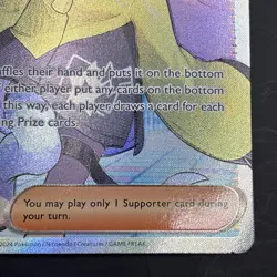 Pokemon TCG Iono Full Art Trainer SVP 124 Black Star Promo Card Holo NM - Image 5