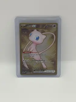 Mew ex - 205/165 - Pokemon 151 Secret Rare Metal Card NM - Image 1