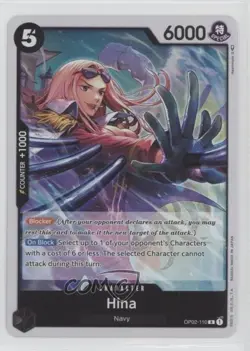 2022 One Piece Card Game: Paramount War OP02 R Hina #OP02-110 - Image 1