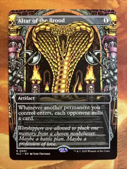 MTG Borderless Altar of the Brood Secret Lair: An Encyclopedia of MagicT - Image 1