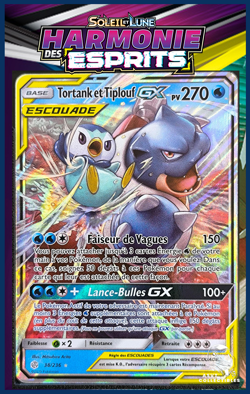 Carte Pokemon Tortank & Tiplouf GX 38/236 SL11 Harmonie Des Esprits FR - Image 1