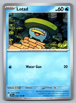 Pokemon TCG SV09: Journey Together Lotad 035/159 - Image 1