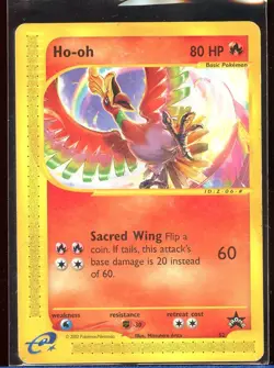 Ho-Oh Black Star Promo 52 Pl/HP WOTC Pokemon - Image 1
