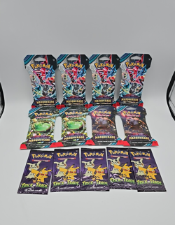 8x Pokemon Twilight Masquerade Sleeved Booster Packs + 5 Trick Or Trade Packs - Image 1