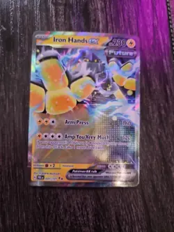 IRON HANDS EX 031/131 PRISMATIC EVOLUTIONS POKEMON (DOUBLE RARE, NM) - Image 1