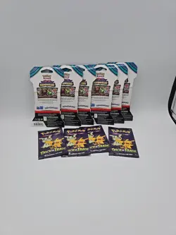 6x Pokemon Twilight Masquerade Sleeved Booster Packs + 4 Trick Or Trade Packs - Image 2
