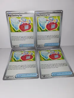Bug Catching Set 143/167 Pokemon Twilight Masquerade or Prismatic 4x Playset - Image 1