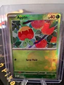 Pokemon TCG Applin Poke Ball Pattern 009/131 SV Prismatic Evolutions NM - Image 1