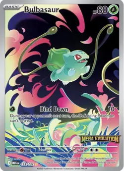 Pokemon Bulbasaur 133/132 Mega Evolution Stamped Promo Factory Sealed - Image 1