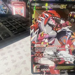 Pokemon TCG Team Magma's Groudon-EX Double Crisis Holo HP-Poor 15/34 - Image 5