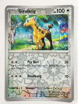 Girafarig 154/193 Reverse Holo Common Paldea Evolved Pokemon Near Mint NM - Image 1