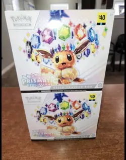 2 Prismatic Evolutions ETB Pokemon Dollar General Boxes 2x - Image 1