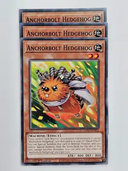 Yu Gi Oh - 3x L5DD-ENY02 Anchorbolt Hedgehog - Common - Image 1