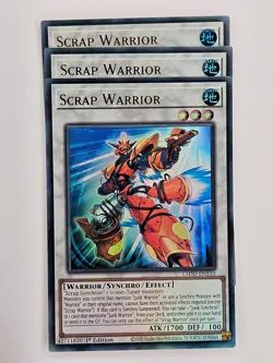 Yu Gi Oh - 3x L5DD-ENY33 Scrap Warrior - Ultra Rare - Image 1