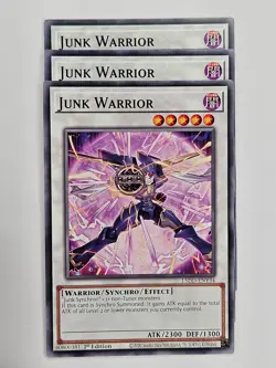 Yu Gi Oh - 3x L5DD-ENY34 Junk Warrior (alternate artwork) - Common - Image 1