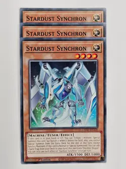Yu Gi Oh - 3x L5DD-ENY09 Stardust Synchron - Common - Image 1