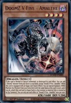 DoomZ V Five - Amalthe - Ultra Rare 1st Edition DOOD-EN009 - NM - YuGiOh - Image 1