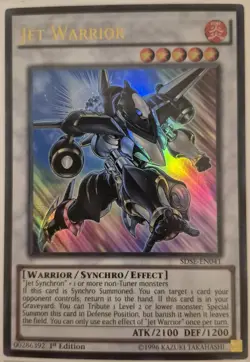 YuGiOh Jet Warrior Ultra Rare 1st Edition 5DSE-EN041 - Image 1