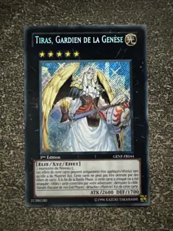 CARTE YU-GI-OH! TIRAS, GARDIEN DE LA GENESE 1ST GENF-FR044 NEUF/MINT - Image 1