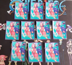ONE PIECE TCG Official Card Sleeves Vol 5 Reiju Vinsmoke, PACK OF 10 UNUSED - Image 1
