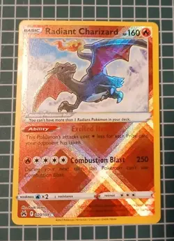 Pokemon TCG Radiant Charizard Crown Zenith Holo Card 020/159 Radiant ✅NM✅ - Image 3