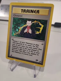 Giovanni - 18/132 - Pokemon Gym Challenge Unlimited Holo Rare Card WOTC NM - Image 2