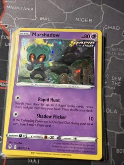 Pokemon TCG Marshadow 080/203 EVOLVING SKIES Cosmos Holo Rare Trading Card - Image 1