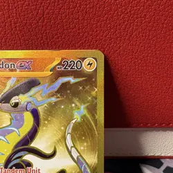 Miraidon EX 253/198 Scarlet & Violet Base Set Holo Hyper Rare Gold TCG Card - Image 3