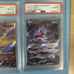 Pokemon PSA 10 SET Entei Suicune Raikou 213 215 218 VSTAR Universe SEQUENTIAL - Image 4