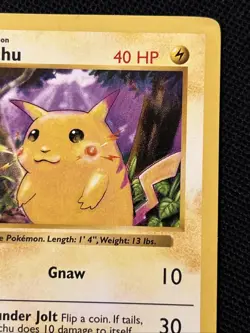 Pikachu (Red Cheeks) 58/102 1st Edition Base Set (Shadowless) (Nice Card) - Image 4