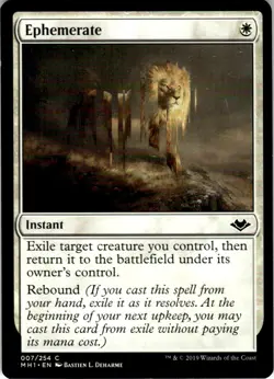 2019 Magic The Gathering Modern Horizons Ephemerate #7 Light Play - Image 1
