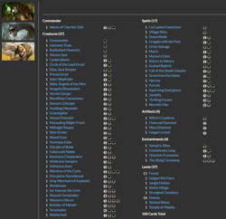Meren of Clan Nel Toth MTG EDH Commander Deck! Golgari Sacrifice - Image 2