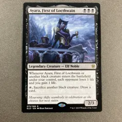 MTG Ayara, First of Locthwain Throne of Eldraine Regular Magic The Gathering - Image 1