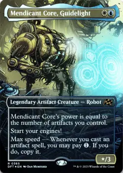 Mendicant Core, Guidelight FOIL BORDERLESS Aetherdrift Magic MTG NM - Image 1