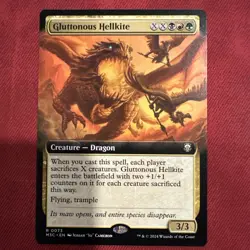 Gluttonous Hellkite (Extended borderless) Modern Horizons 3 (M3C) NM 0073 - Image 1
