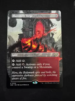 Blazemire Verge (Borderless) Duskmourn: House of Horror Regular - Image 1