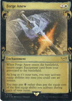 MTG: TLotR: Foil Showcase Scrolls Forge Anew: Lightly Played Condition - Image 1