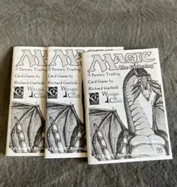 Lot Of 3 Magic The Gathering Revised Edition Rulebook from Starter Pack USED MTG - Image 1