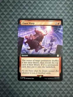 MTG Chaos Warp #0466 Extended Art Rare Universes Beyond: Fallout (PIP) - Image 1