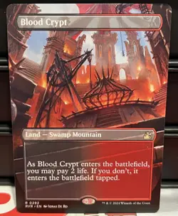MTG Blood Crypt 292 Borderless Ravnica Remastered - Image 1
