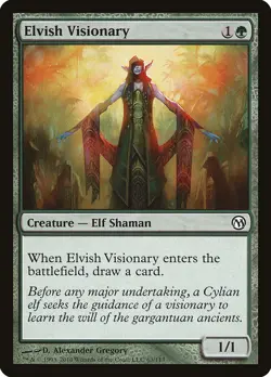 4 Elvish Visionary 4x x4 - LP - Duels of the Planeswalkers - SPARROW MAGIC mtg - Image 1