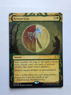 MTG Krosan Grip (STA) Strixhaven: Mystical Archives (Foil Etched) Rare 53/63 - Image 1