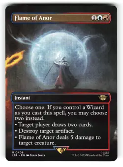 Flame of Anor #406 (Borderless) (NM) (Non-Foil) (LTR) Magic MTG - Image 1