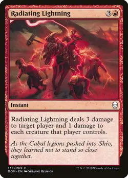 NM Radiating Lightning, MTG, Dominaria, Magic the Gathering, 138 - Image 1