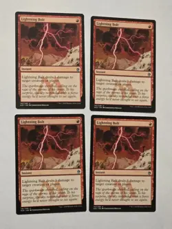4x Lightning Bolt - Masters 25 - M25 - Near Mint - MTG - Image 1