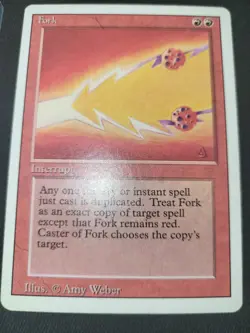 Magic the Gathering MTG Fork EX/LP REVISED - Image 1